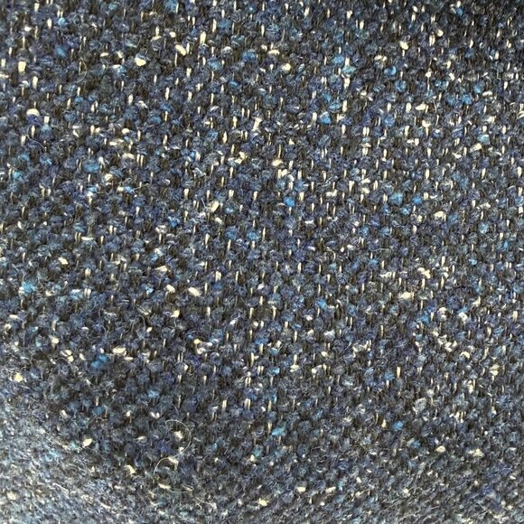 Lafayette 148 NY Blue Tweed Cowl Neck Midi Dress With Pockets Size 8 - Picture 6 of 6